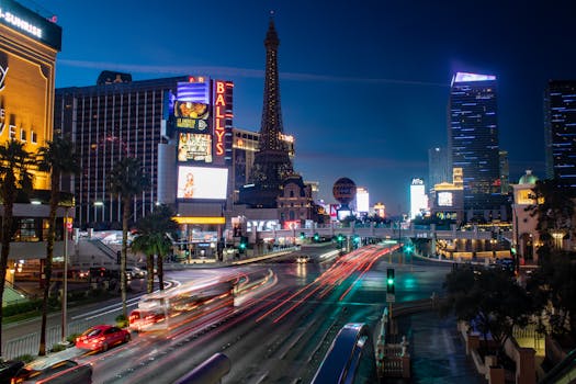 colorful Las Vegas casino exterior