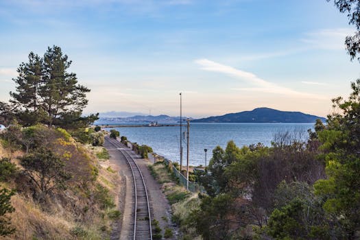 Scenic view along a Las Vegas railroad route